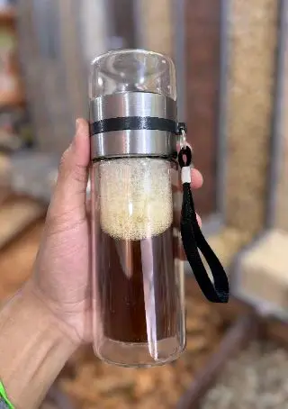 ترموس شاي او قهوة زجاجي